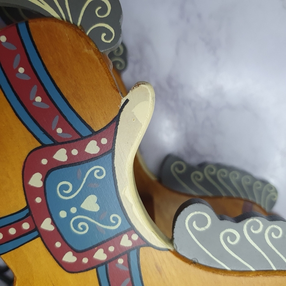 Vintage Wood Rocking Horse victorian style  1986 - Picture 4 of 4